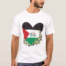 Camiseta Bandeira da Palestina e Ramos Olivais