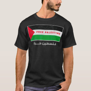 Camiseta Bandeira da Palestina Livre da Gaza