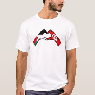 Camiseta Bandeira da Palestina na Tunísia - Ouvido da Tunís