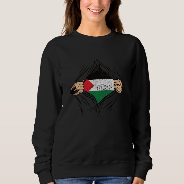 Camiseta Bandeira da Palestina para o Palestino (Frente)