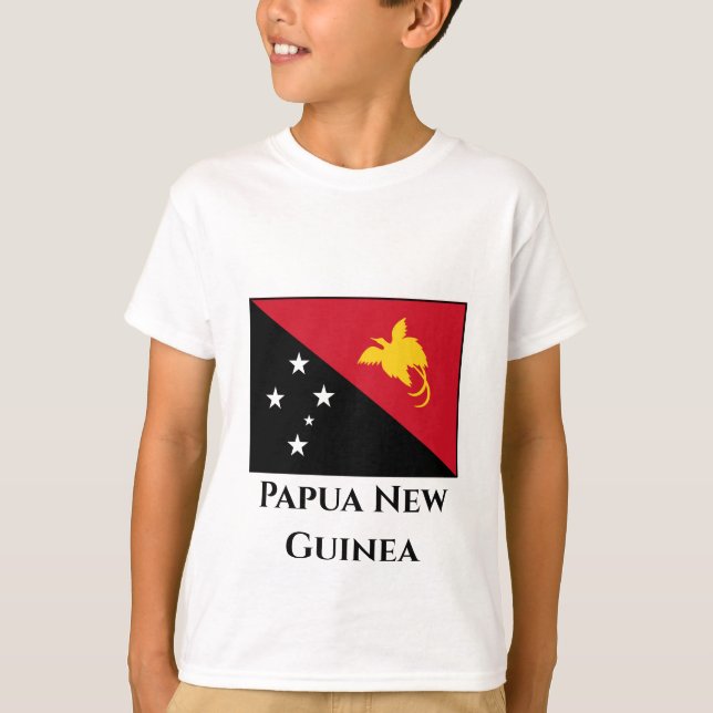 Camiseta Bandeira da Papua-Nova Guiné (Frente)