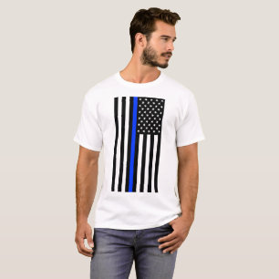 Camiseta Bandeira da Polícia Thin Blue Line