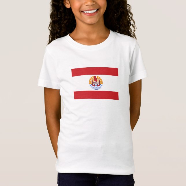Camiseta Bandeira da Polinésia Francesa (Frente)
