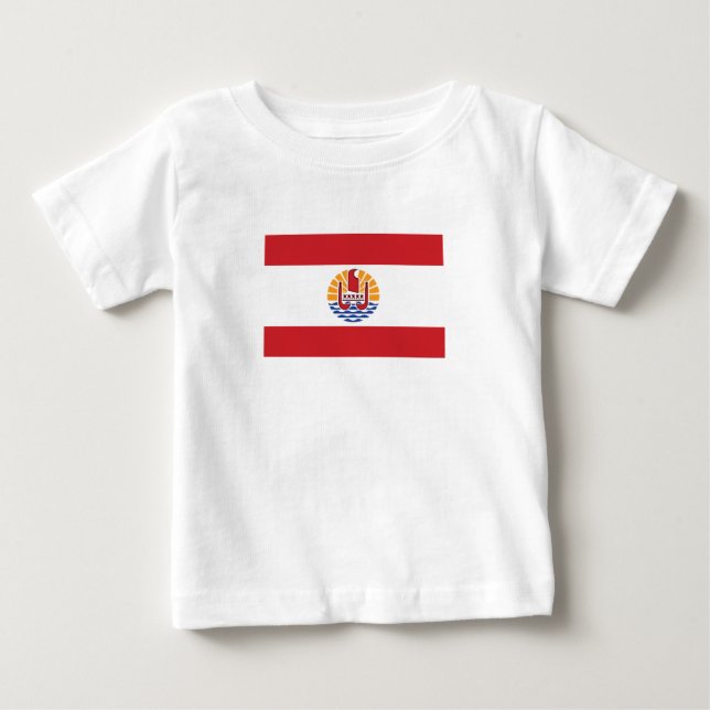 Camiseta Bandeira da Polinésia Francesa (Frente)
