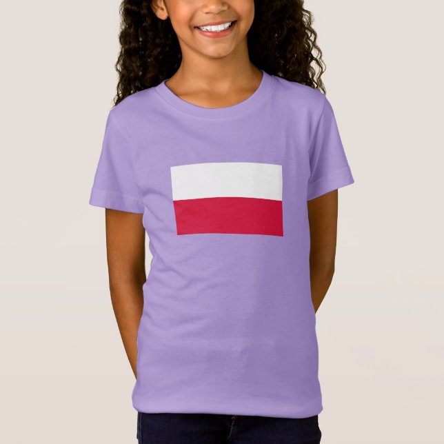 Camiseta Bandeira da Polônia (Frente)