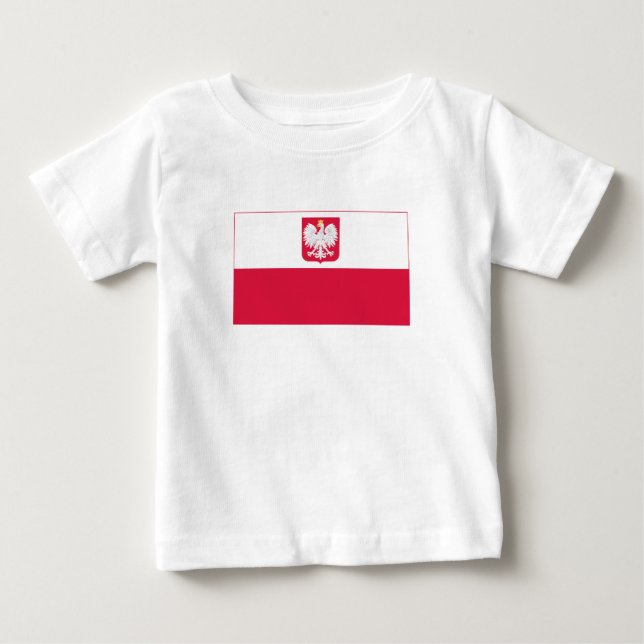 Camiseta Bandeira da Polônia (Frente)