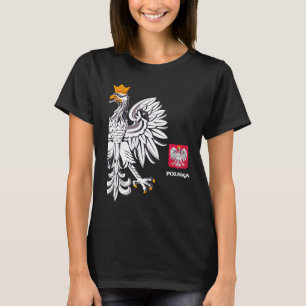 Camiseta Bandeira da Polônia, Águia & moda Polska /esportes