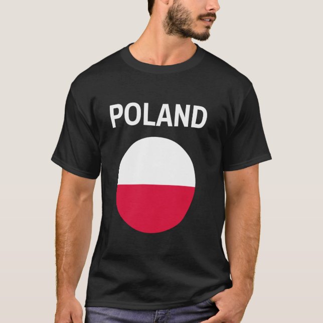 Camiseta Bandeira da Polônia Moderna (Frente)