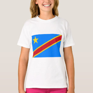 Camiseta Bandeira da RDC (República Democrática do Congo)