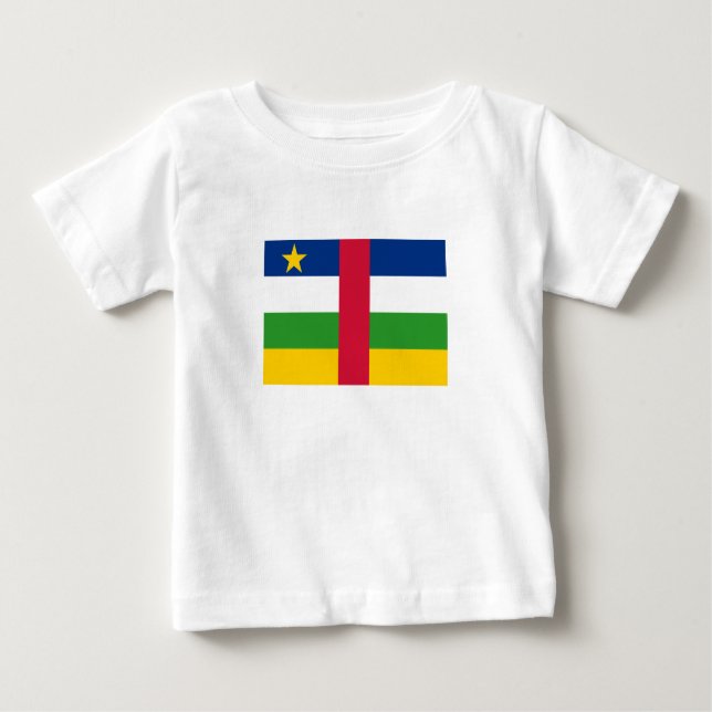 Camiseta Bandeira da República Centro-Africana (Frente)
