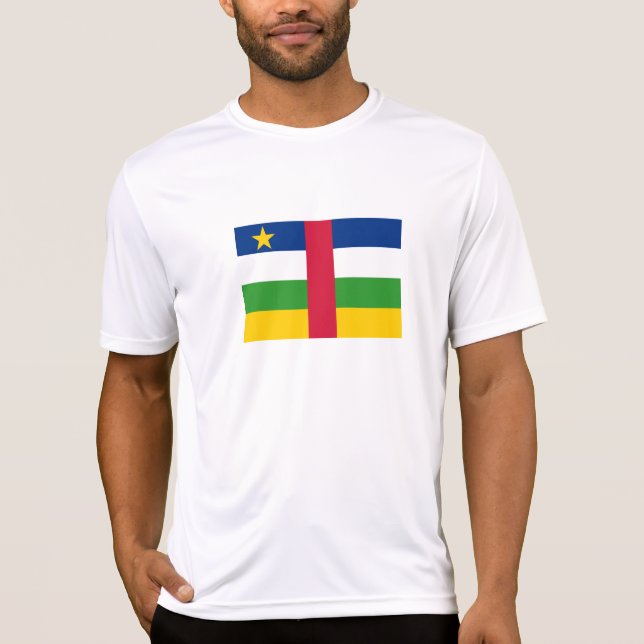 Camiseta Bandeira da República Centro-Africana (Frente)