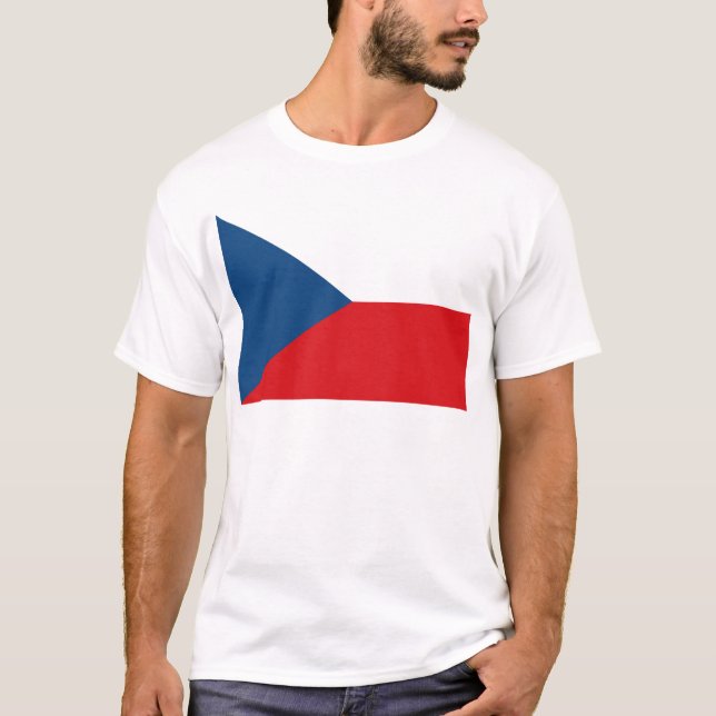 Camiseta Bandeira da República Checa (Frente)