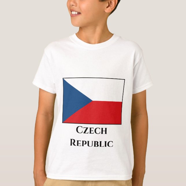 Camiseta Bandeira da República Checa (Frente)