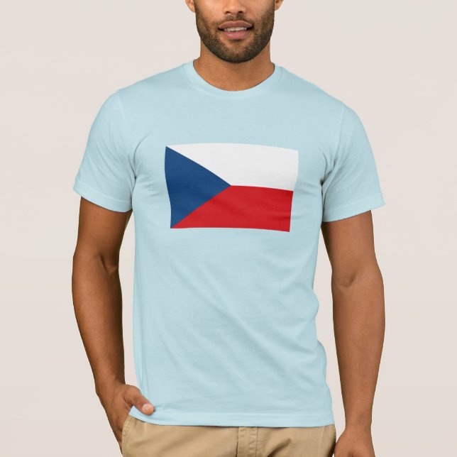 Camiseta Bandeira da República Checa (Frente)