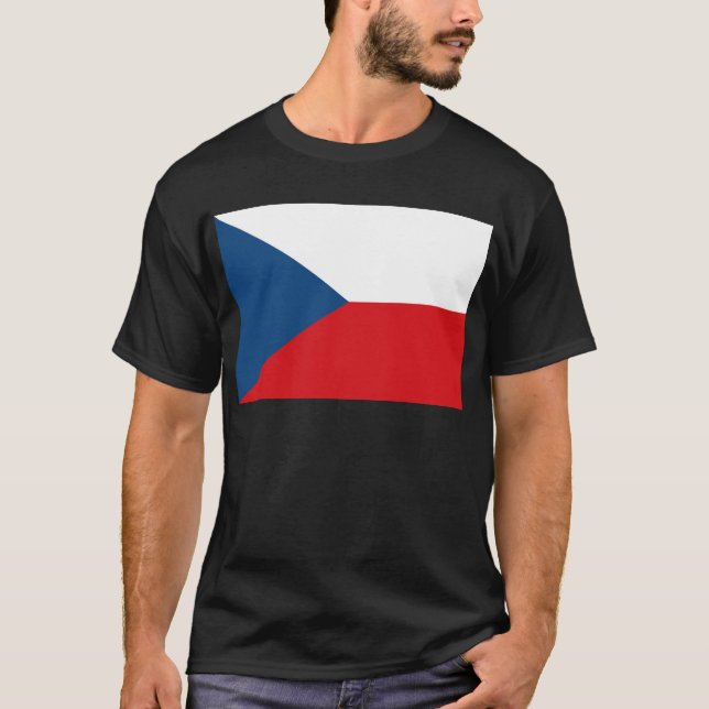 Camiseta Bandeira da República Checa (Frente)
