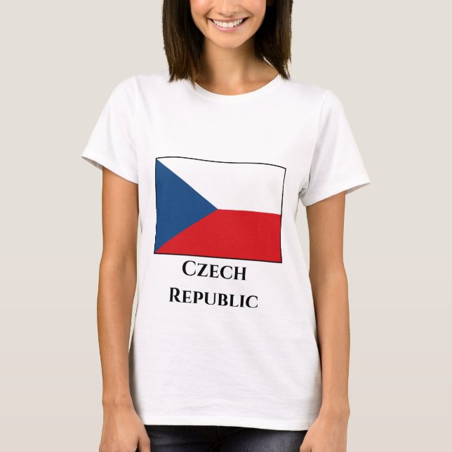 Camiseta Bandeira da República Checa (Frente)