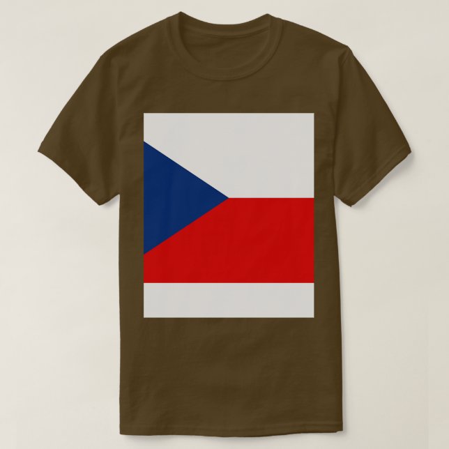 Camiseta Bandeira da República Checa (Frente do Design)