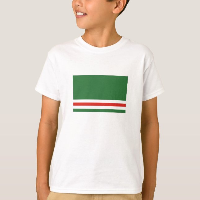 Camiseta Bandeira da República Chechena de Ichkeria (Frente)