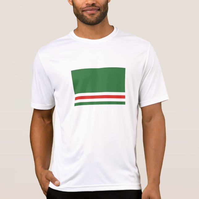 Camiseta Bandeira da República Chechena de Ichkeria (Frente)