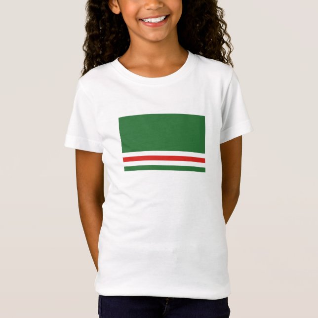 Camiseta Bandeira da República Chechena de Ichkeria (Frente)