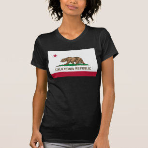 Camiseta Bandeira da República da Califórnia: Estado Dourad