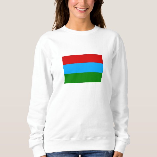 Camiseta Bandeira da República da Carélia (Frente)