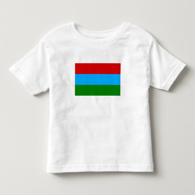 Camiseta Bandeira da República da Carélia (Frente)