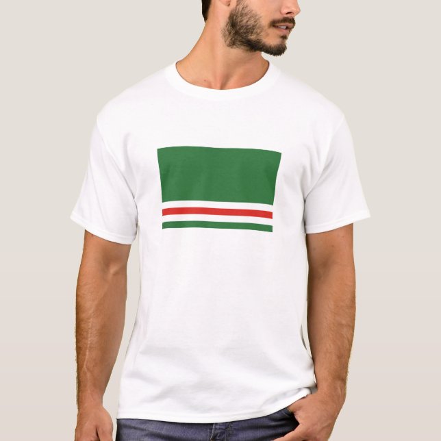 Camiseta Bandeira da República da Chechênia (Frente)