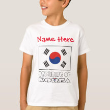 Bandeira da República da Coreia Personalizada
