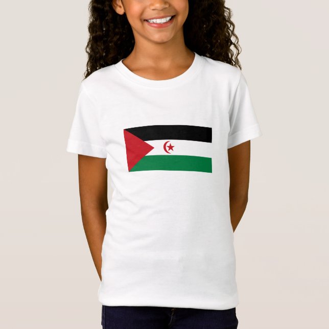 Camiseta Bandeira da República Democrática Árabe do Sara (Frente)