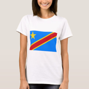 Camiseta Bandeira Da República Democrática Do Congo