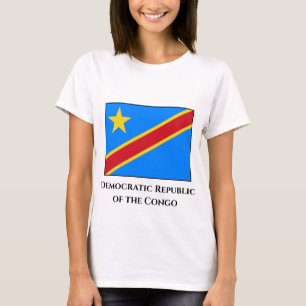 Camiseta Bandeira da República Democrática do Congo