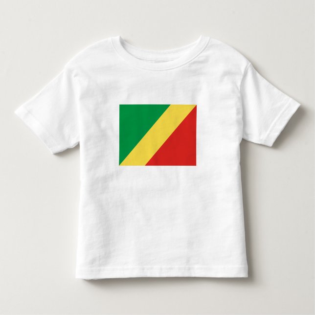 Camiseta Bandeira da República do Congo (Frente)