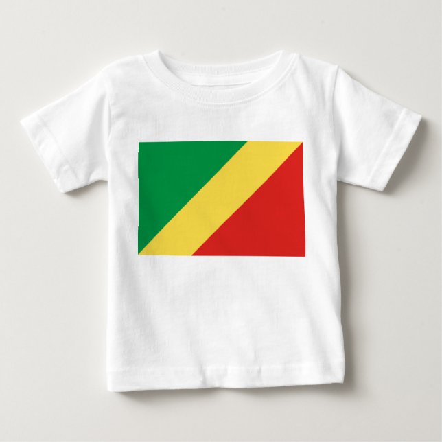 Camiseta Bandeira da República do Congo (Frente)