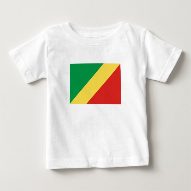 Camiseta Bandeira da República do Congo (Frente)