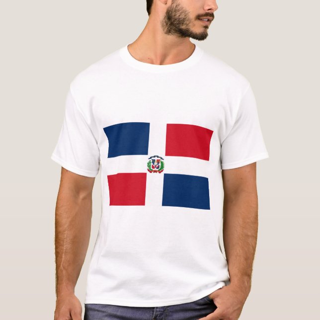 Camiseta Bandeira da República Dominicana (Frente)
