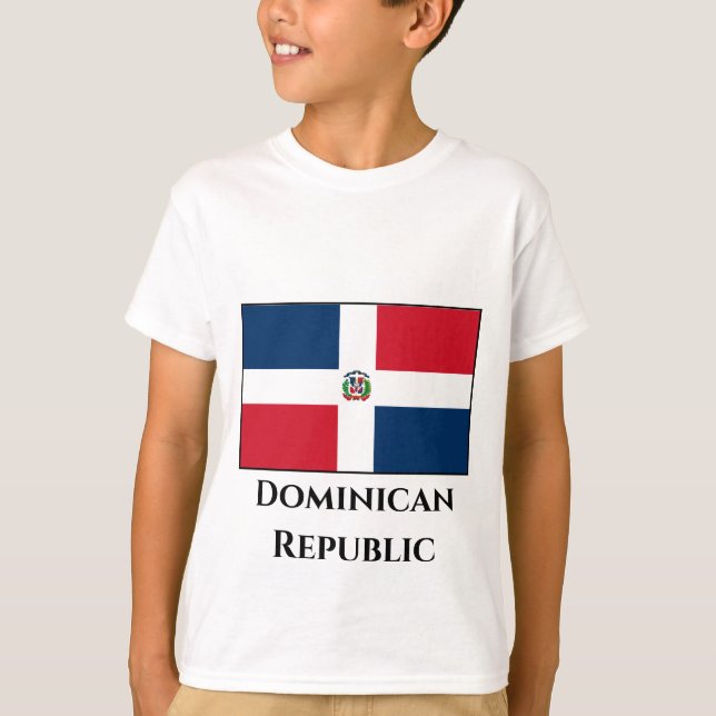 Camiseta Bandeira da República Dominicana (Frente)