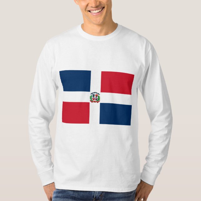 Camiseta Bandeira da República Dominicana (Frente)