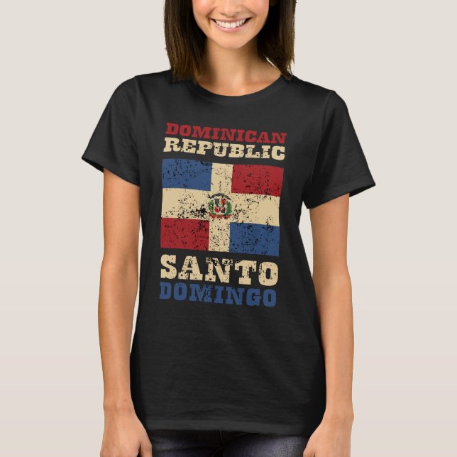 Camiseta Bandeira da República Dominicana (Frente)