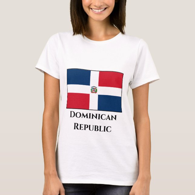 Camiseta Bandeira da República Dominicana (Frente)