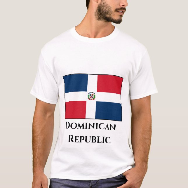 Camiseta Bandeira da República Dominicana (Frente)