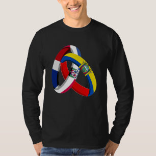 Camiseta Bandeira da República Dominicana Anel de Casamento
