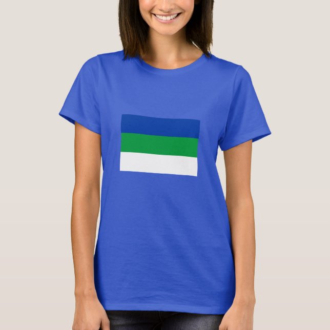 Camiseta Bandeira da República Komi (Frente)
