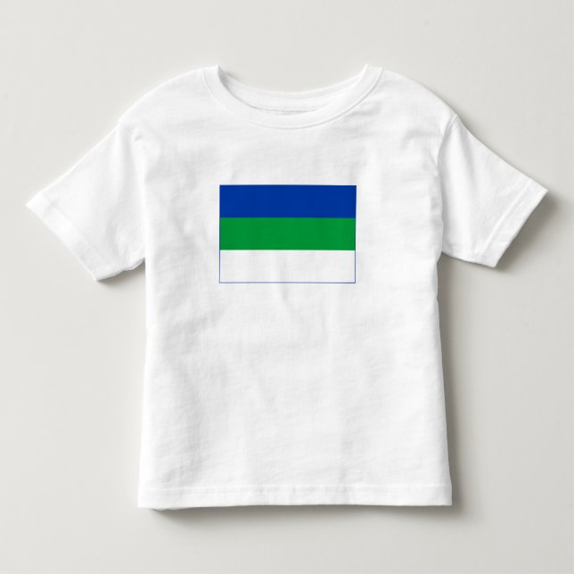 Camiseta Bandeira da República Komi (Frente)