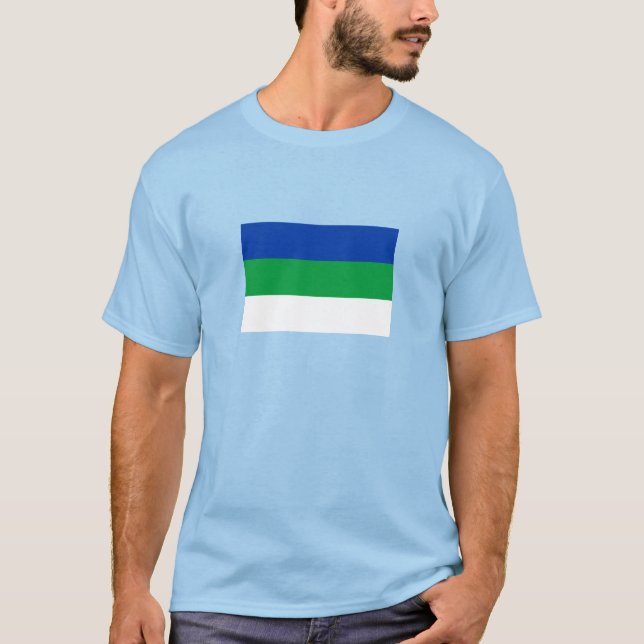 Camiseta Bandeira da República Komi (Frente)