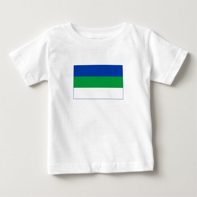 Camiseta Bandeira da República Komi (Frente)