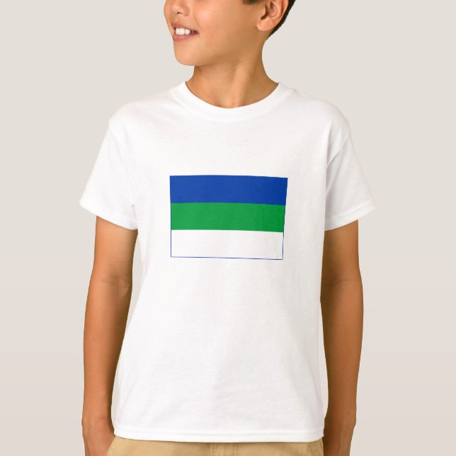 Camiseta Bandeira da República Komi (Frente)