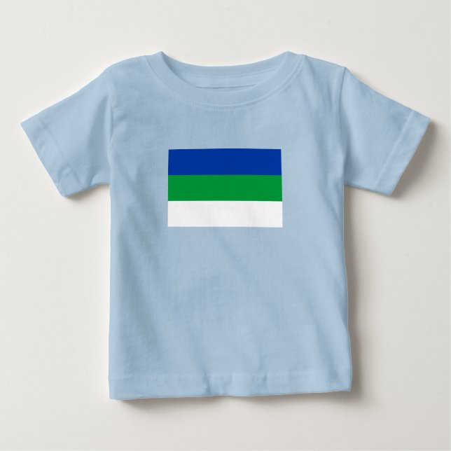 Camiseta Bandeira da República Komi (Frente)