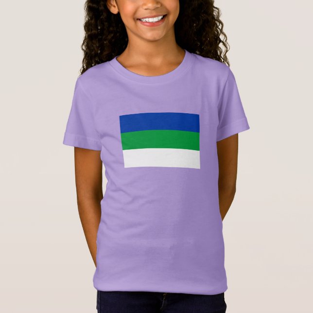 Camiseta Bandeira da República Komi (Frente)