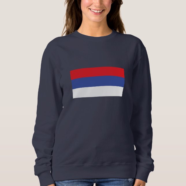 Camiseta Bandeira da República Sérvia (Frente)